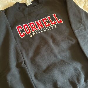 Black Cornell University Crew Neck